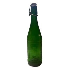 Vintage Green Kaucheniels Steinbiere Bottle German Beer With Lid Stopper